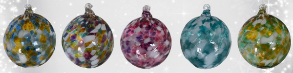 Radiant Orbs: A Glass Ornament Experience